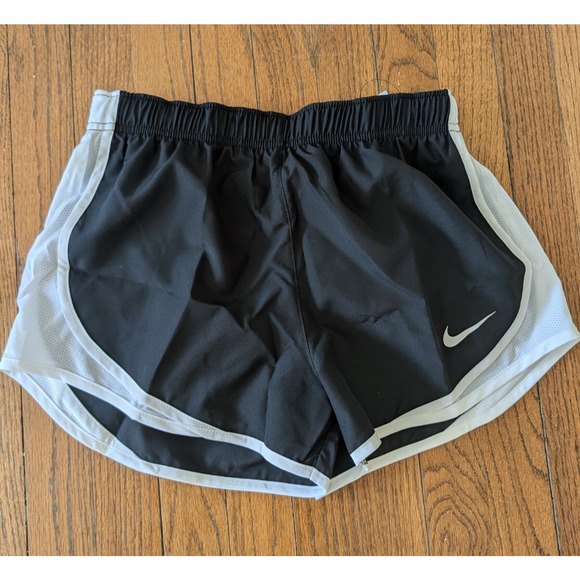 Nike Black Nylon Running Shorts Casual Workout Athletic Logo Women's Size S - Picture 1 of 4